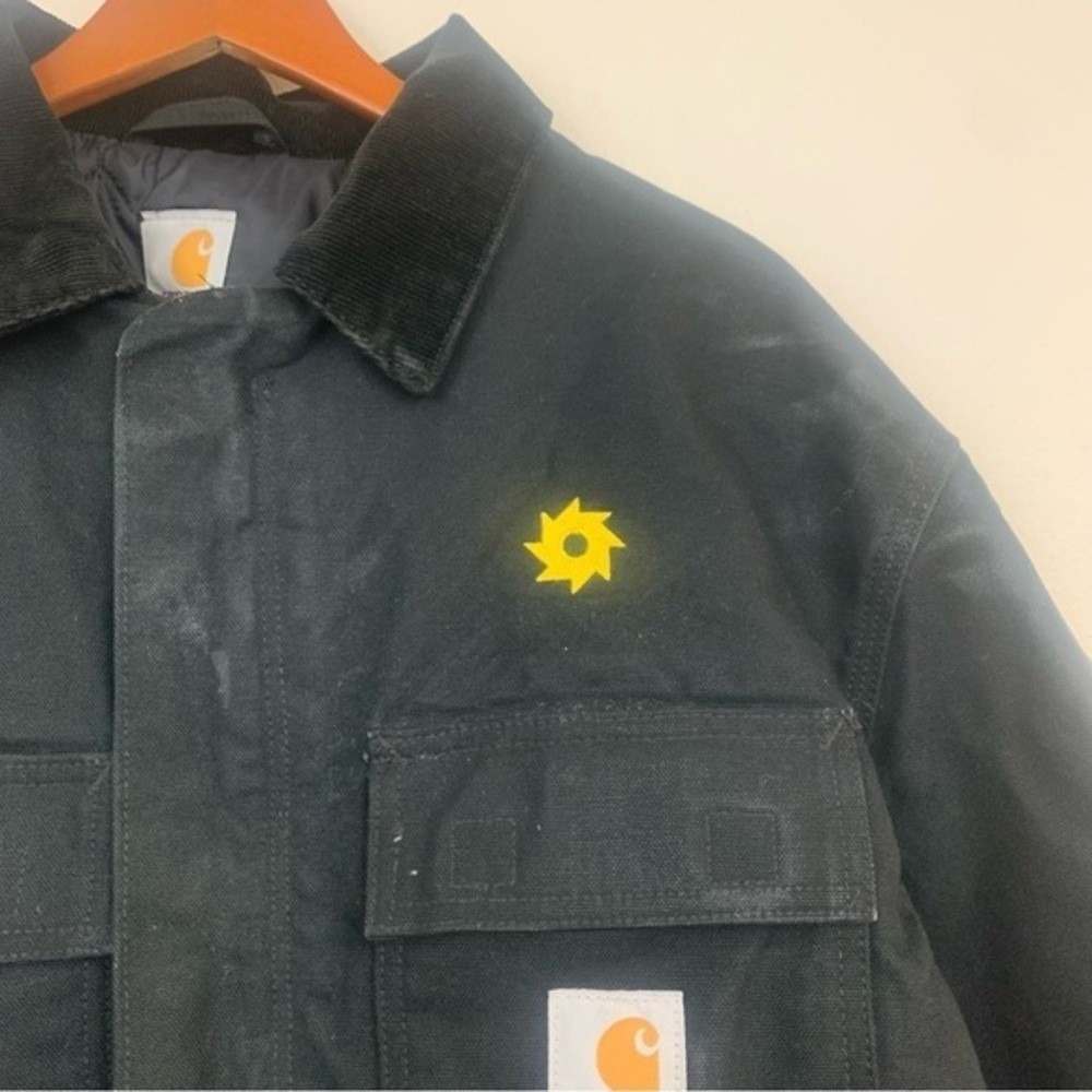 Carhartt Black Canvas Arctic Men's Size‎ L Workwear Chore Jacket - Picture 4 of 12